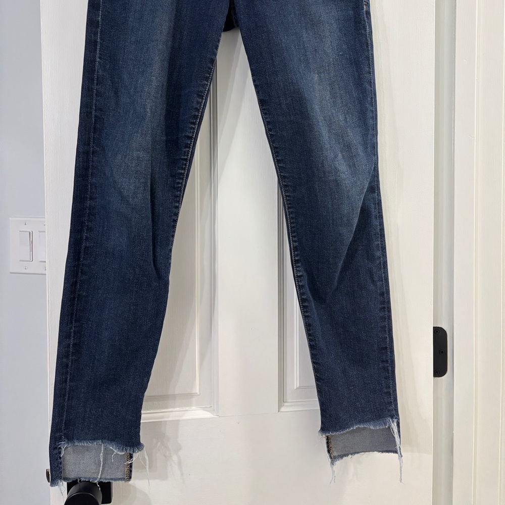 FRAME "Le Skinny de Jeanne" Mid Rise Skinny Jeans Dark Indigo - Size 28